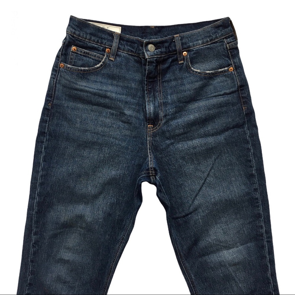 GAP mom jean high rise jeans size 29 dark wash - Picture 8 of 16
